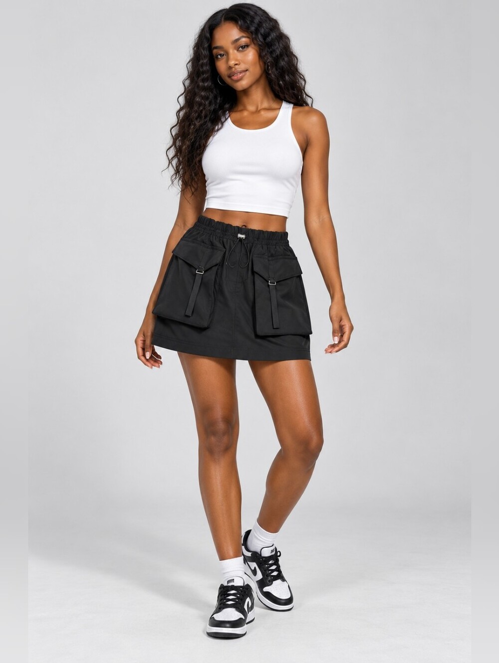 Zara Cargo Utility Mini Skirt